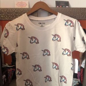 Unicorn crop top